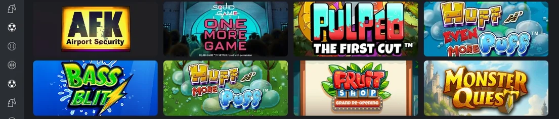 Browse popular casino slots